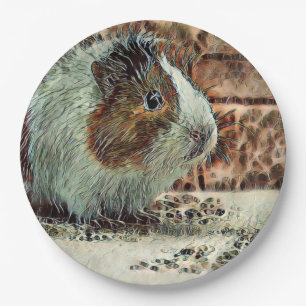 toony guinea pig paper plate