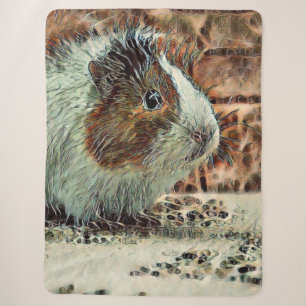 toony guinea pig sherpa blanket