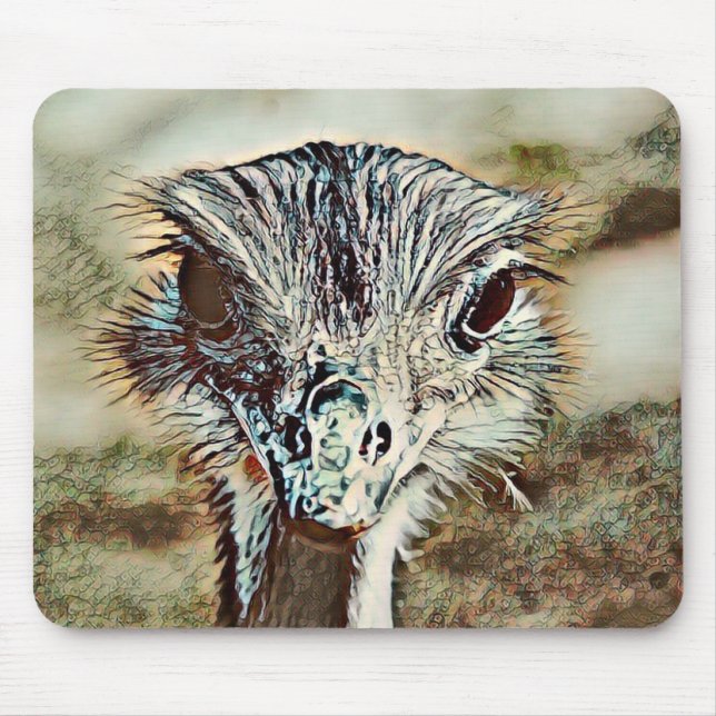 toony ostrich mouse mat (Front)