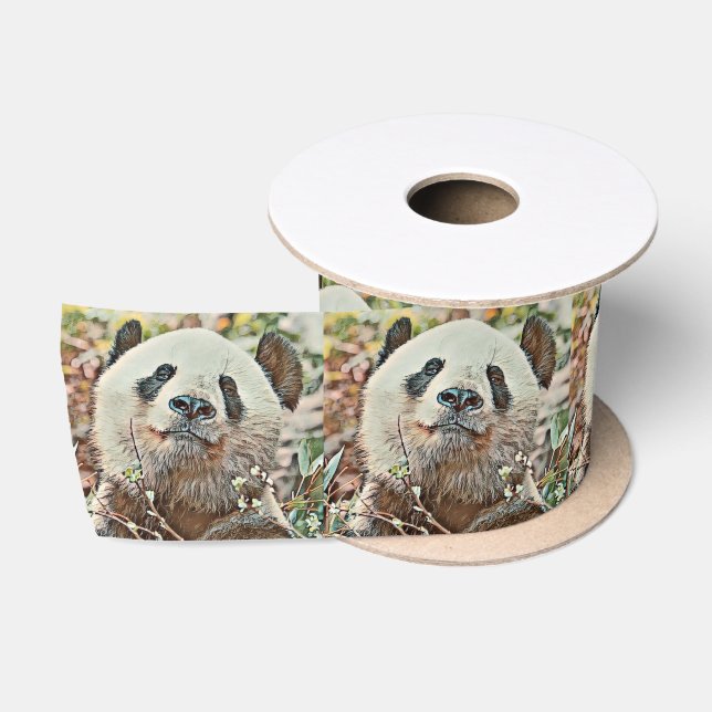 toony panda satin ribbon (Spool)