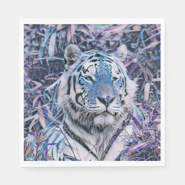 Toony Tiger blue Napkin (Front)