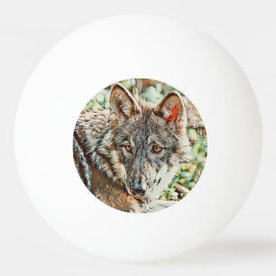 toony wolf ping pong ball
