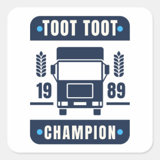Toot Toot Champ Sticker