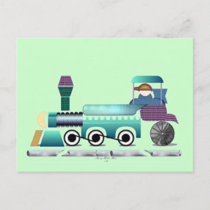 Toot Toot Train Postcard