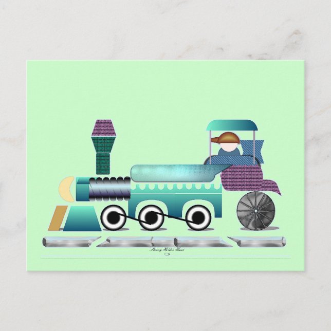 Toot Toot Train Postcard (Front)