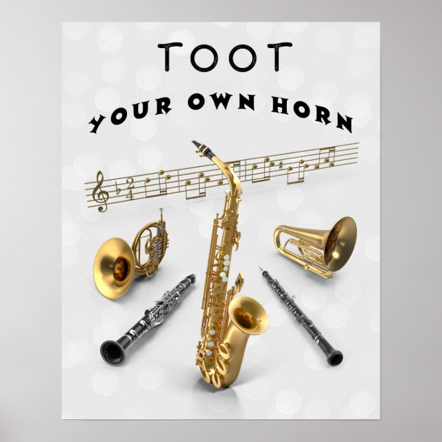 TOOT YOUR OWN HORN POSTER (Front)
