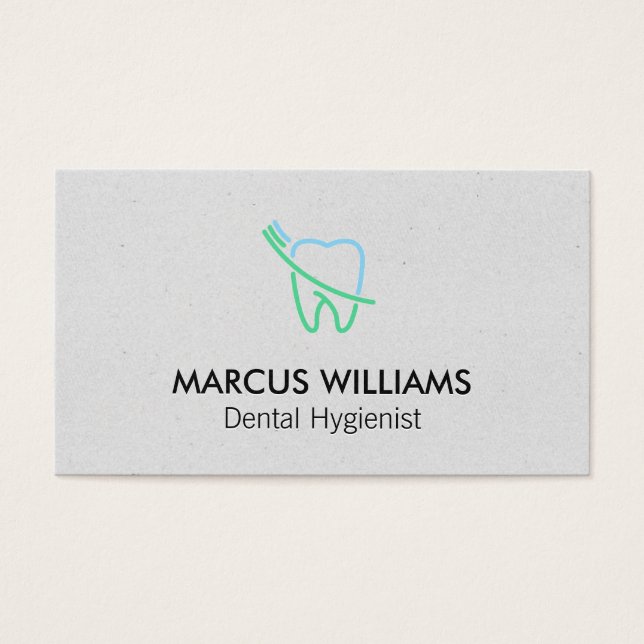 Tooth and Brush Logo (Front)