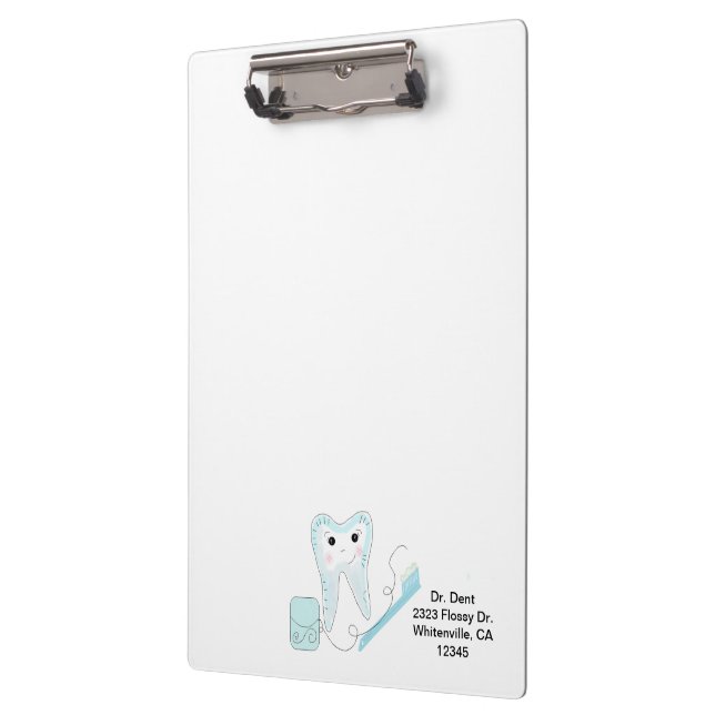 Tooth and Toothbrush Clipboard (Left)