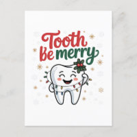 Tooth Be Merry Funny Dental Dentist Christmas