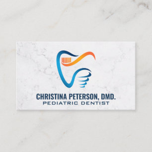 Tooth Brush Dental Logo   Health Care Appointment Card