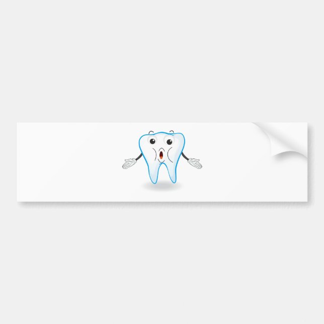 tooth bumper sticker (Front)