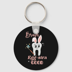Tooth Bunny Dentist Easter Dental Istant Easter Da Key Ring