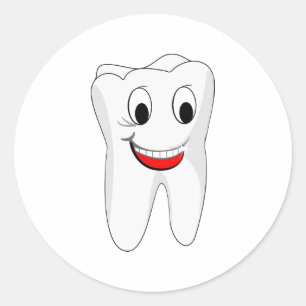 Tooth Classic Round Sticker