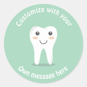 Tooth Classic Round Sticker