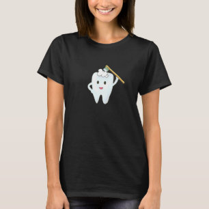 Tooth Cleans The Teeth With The Toothbrush T-Shirt
