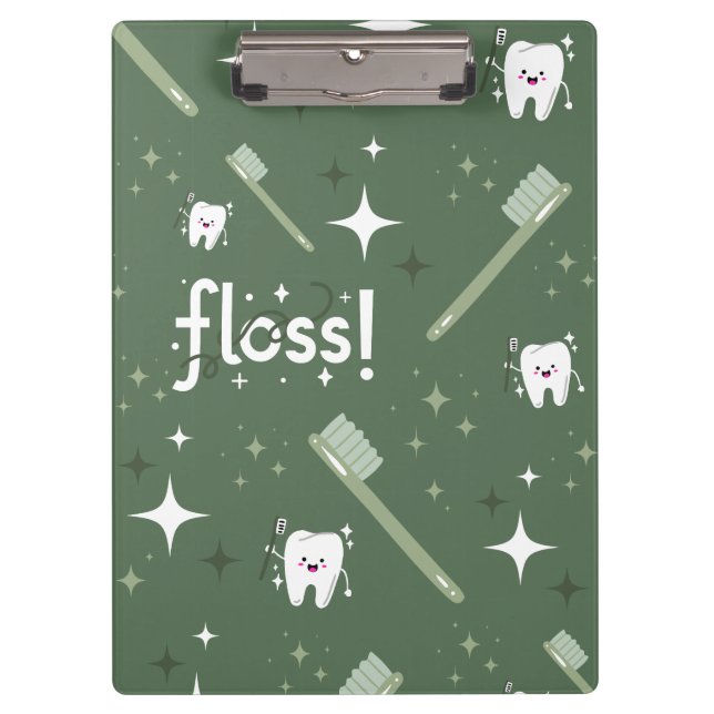 Tooth Clipboard, Gift for Dental Hygienist, Teeth Clipboard (Front)