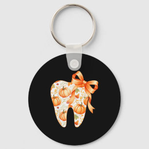 Tooth Coquette Bow Dentist Thanksgiving Dental Ist Key Ring