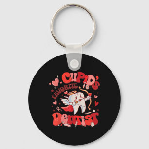Tooth Cupid's Favorite Dentist Dental Squad Hygien Key Ring