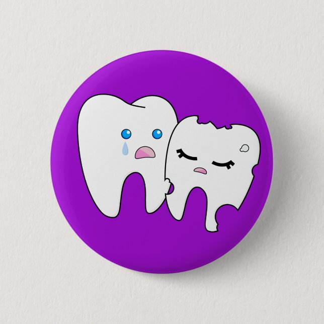 Tooth Decay Button (Front)
