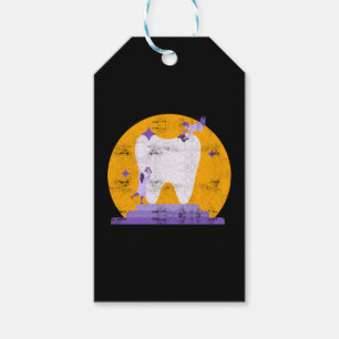 Tooth Dental Hygienist Dentist Halloween Costume Gift Tags