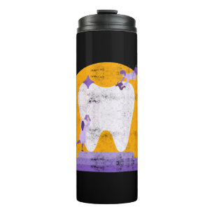 Tooth Dental Hygienist Dentist Halloween Costume Thermal Tumbler