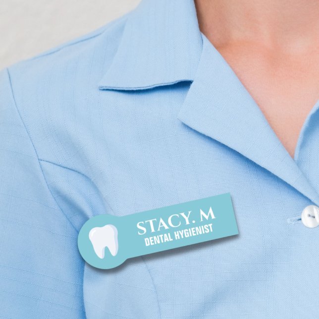 Tooth Dental Office Dentist Assistant Hygienist Name Tag (Tooth Dental Office Dentist Assistant Hygienist Name Tag)