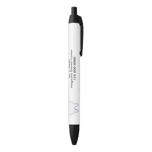 Tooth Dental Office Design Black Ink Pen