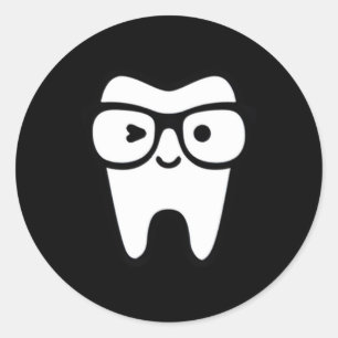 Tooth Dentist Hygienist Assistant Dental Classic Round Sticker