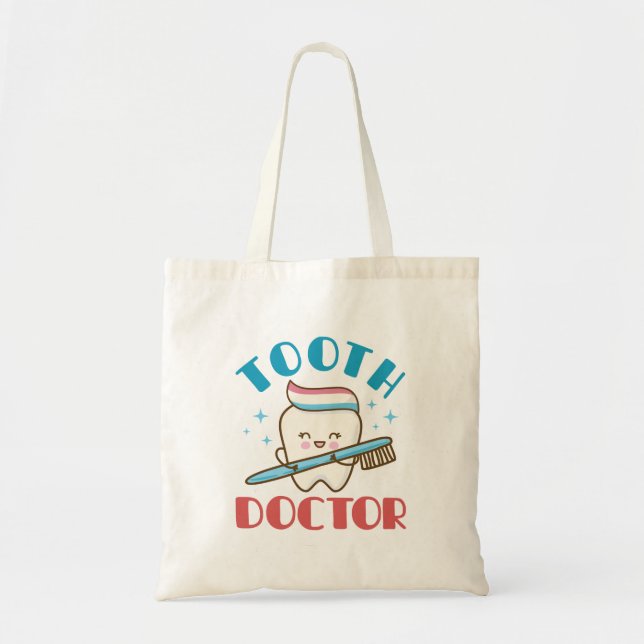 Tooth Doctor Paediatrics Dentist Dentistry Tote Bag (Front)