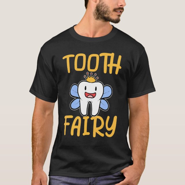 Tooth Elf Fairy Tale Dentist Dentist Essential Des T-Shirt (Front)