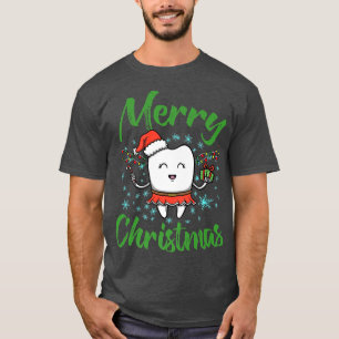 Tooth Fairy Christmas Design For Dentist Dental Of T-Shirt
