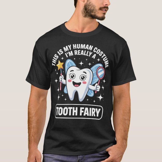 Tooth Fairy Cute Costume Funny Teeth T-Shirt (Front)