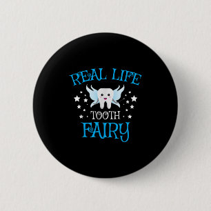Tooth Fairy Graphic Cute Dental Hygienist Graduati 6 Cm Round Badge