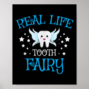 Tooth Fairy Graphic Cute Dental Hygienist Graduati Poster