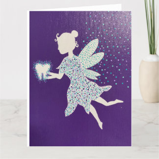 Tooth Fairy in Purple Thank You Card
