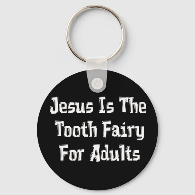 Tooth Fairy Jesus Key Ring (Front)