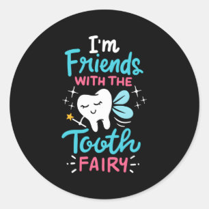 Tooth Fairy Paediatrics Dentist Dental Assistant H Classic Round Sticker