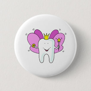 Tooth Fairy Princess Congratulations 6 Cm Round Badge