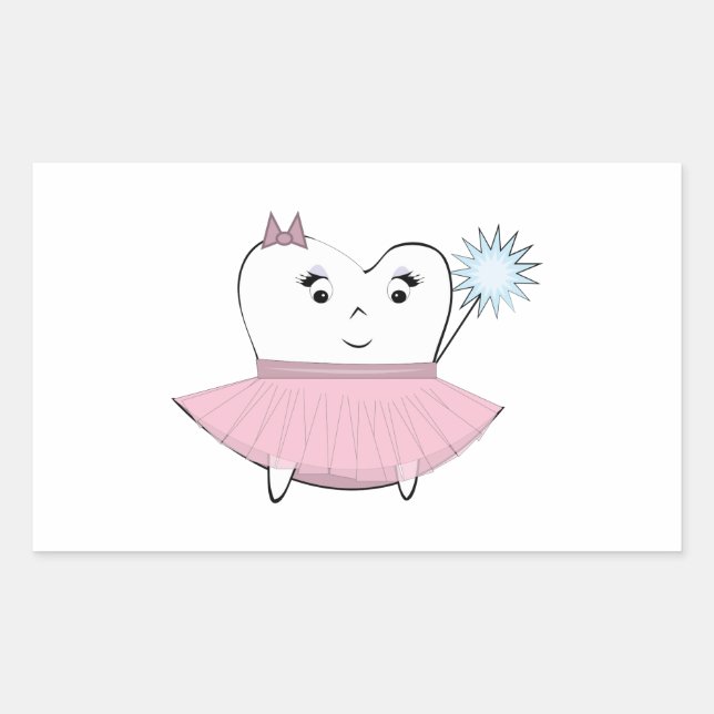 Tooth Fairy Rectangular Sticker (Front)