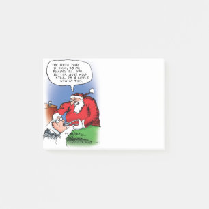 Tooth Fairy Santa Funny Christmas Cartoon Post-it Notes