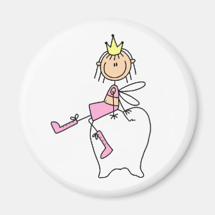 Tooth Fairy Sits On A Tooth Magnet