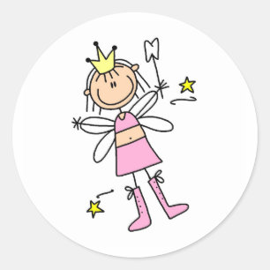 Tooth Fairy Stick Figure Sticker