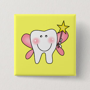 Tooth Fairy Tshirts and Gifts 15 Cm Square Badge