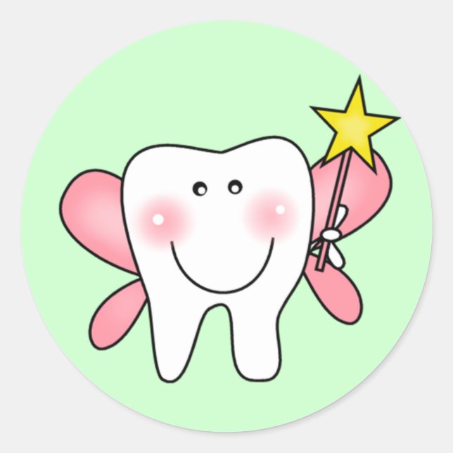 Tooth Fairy Tshirts and Gifts Classic Round Sticker (Front)