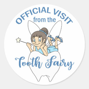 Tooth Fairy Visit Classic Round Sticker