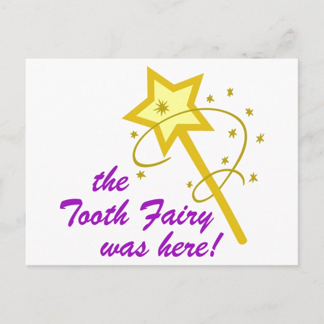 Tooth Fairy Was Here Postcard (Front)