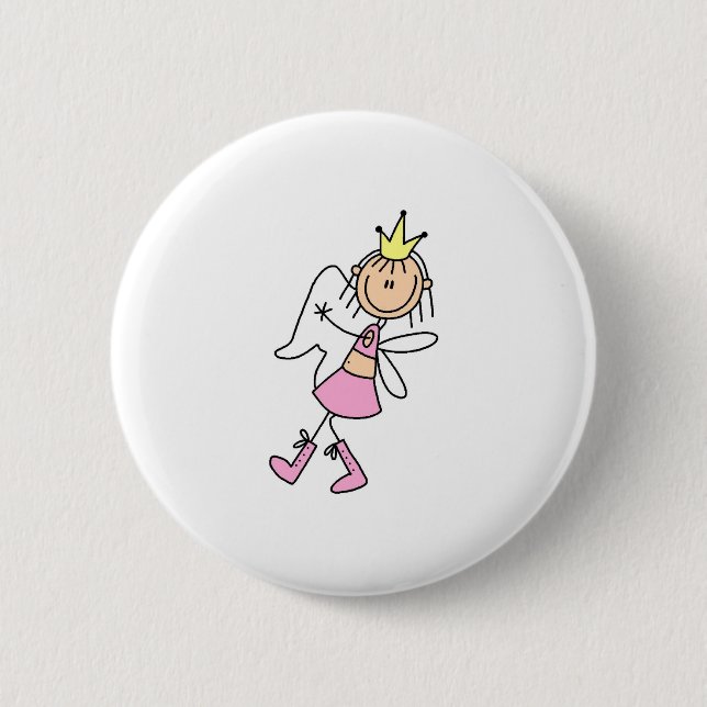 Tooth Fairy With Her Hands Full Button (Front)