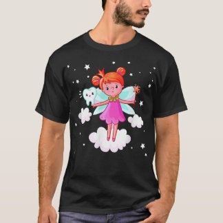 Tooth Fairy With Magic Wand Imaginary Being Fictio T-Shirt