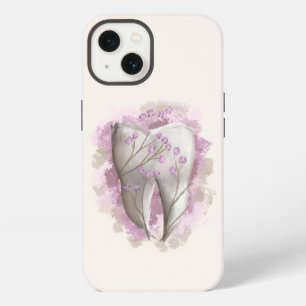 Tooth & Flowers, surrealistic painting. Dental art iPhone 13 Case