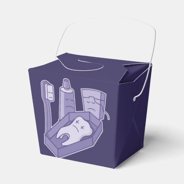 Tooth Funeral Favour Box (Front Side)